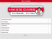 Tablet Screenshot of mikescars.co.nz